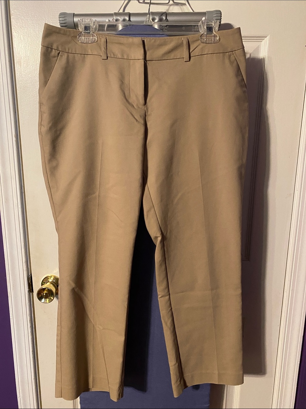 Apt 9 Torie Khaki Straight-Leg Dress Pants
